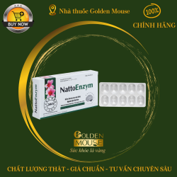 Viên uống NattoEnzym DHG hỗ trợ hoạt huyết, tăng tuần hoàn máu (3 vỉ x 10 viên)