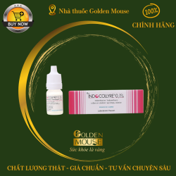 Thuốc nhỏ mắt Indocollyre 0.1% Laboratoires Chauvin điều trị hậu phẫu, chống viêm sau phẫu thuật (5ml)