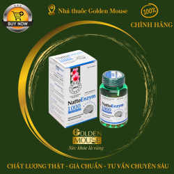 Thực phẩm bảo vệ sức khỏe NATTOENZYM 1000 hỗ trợ giảm nguy cơ hình thành huyết khối (Hộp 60 viên)