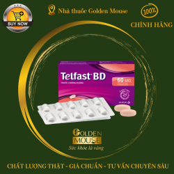 Telfast BD 60mg trị viêm mũi dị ứng, mày đay vô căn mạn tính