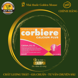 Corbiere Calcium Plus Sanofi 10 ML hỗ trợ tăng cường hấp thu canxi, cho xương chắc khỏe (Hộp 30 ống)