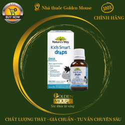 Nature's Way Kids Smart Drops DHA - Bổ sung DHA, EPA tốt cho não bộ, mắt và hệ thần kinh