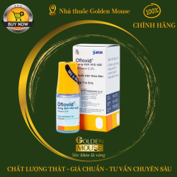 Thuốc nhỏ mắt Oflovid 0.3% trị lẹo mắt, viêm bờ mi, viêm kết mạc