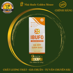 Hỗn dịch uống giảm đau, hạ sốt cho trẻ IBUFO (hương cam) hộp 1 lọ 60ml