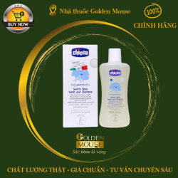SỮA TẮM GỘI CHICCO GENTLE BODY WASH AND SHAMPOO
