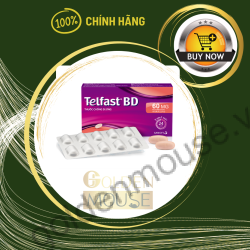 Thuốc Telfast BD 60mg Sanofi điều trị viêm mũi dị ứng, mày đay hộp 30 viên