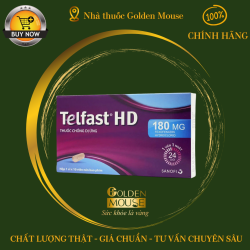 Telfast HD 180mg trị viêm mũi dị ứng, mề đay vô căn mạn tính