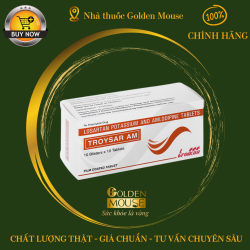 Thuốc Troysar AM Troikaa điều trị tăng huyết áp, đau thắt ngực (10 vỉ x 10 viên)