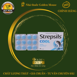 Viên ngậm Strepsils Cool Reckitt Benckiser điều trị viêm họng (2 vỉ x 12 viên)