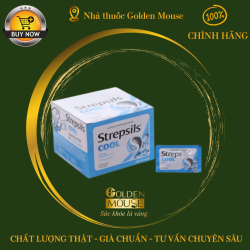 Viên ngậm Strepsils Cool Reckitt Benckiser giảm đau họng (50 gói x 2 viên)