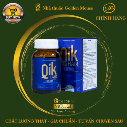 Viên uống Qik Hair for Men hỗ trợ giảm rụng tóc, hói đầu ở nam giới