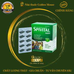 Viên uống Spivital Nutri Tao Spirulina bổ sung dưỡng chất chống suy nhược cơ thể (86g)