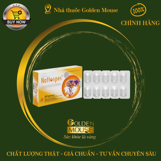 Viên uống Nattospes Á Âu hỗ trợ giảm nguy cơ hình thành và làm tan cục máu đông (3 vỉ x 10 viên)