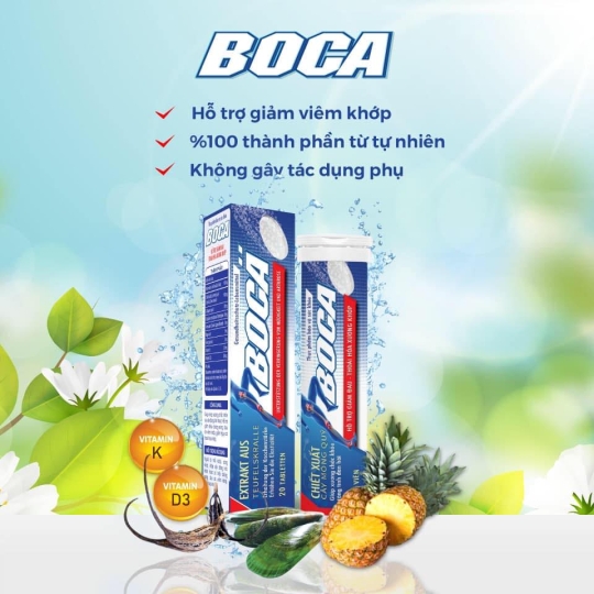 Viên sủi xương khớp Boca 