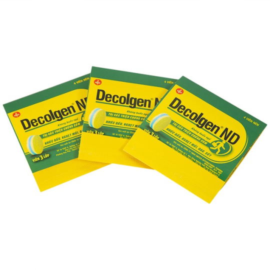 Thuốc Decolgen ND trị triệu chứng cảm thông thường, viêm mũi dị ứng (25 vỉ x 4 viên)