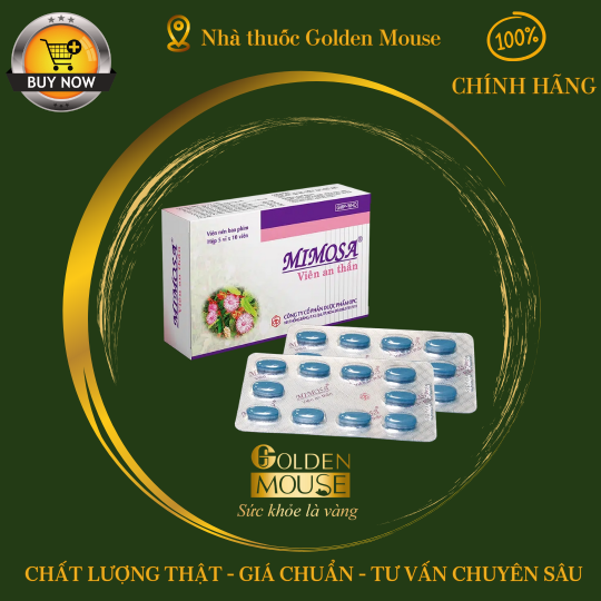 Viên an thần Mimosa OPC dùng cho trường hợp mất ngủ, suy nhược thần kinh (5 vỉ x 10 viên)
