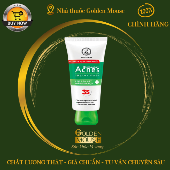 ACNES CREAMY WASH 3S NGỪA MỤN 50G