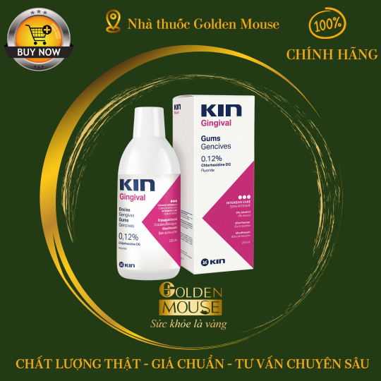 Nước súc miệng Kin Gingival 250ml hỗ trợ chăm sóc nướu, ngăn ngừa các mảng bám trên răng