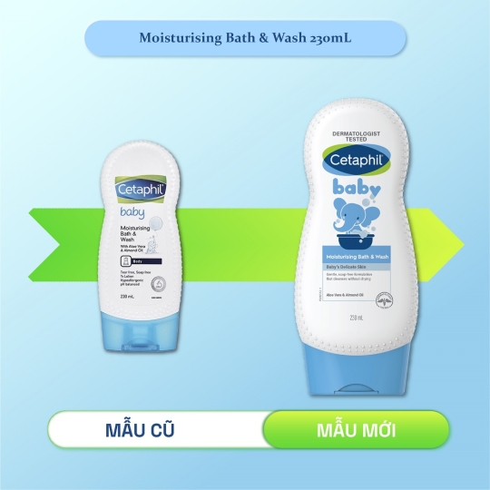 CETAPHIL BABY MOISTURISING BATH & WASH