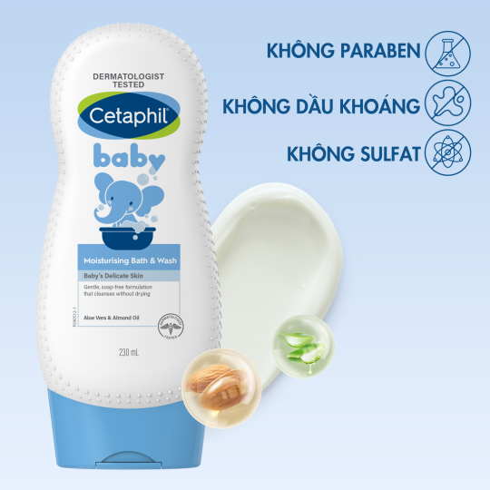 CETAPHIL BABY MOISTURISING BATH & WASH