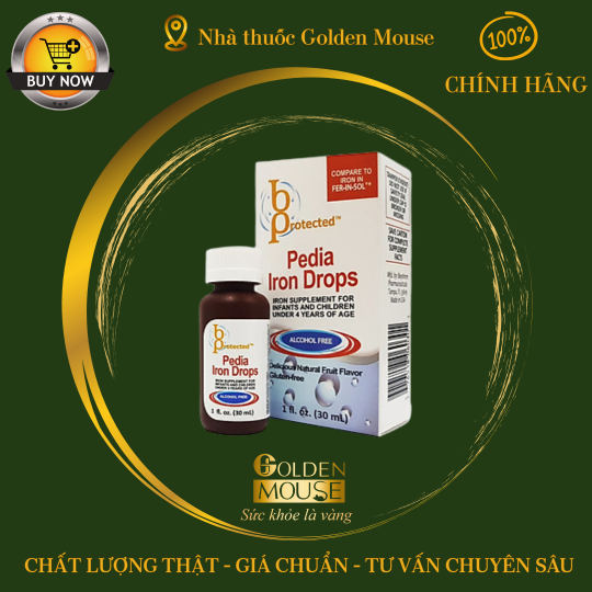 Siro bổ sung sắt Protected Pedia Iron Drops chai 30ml