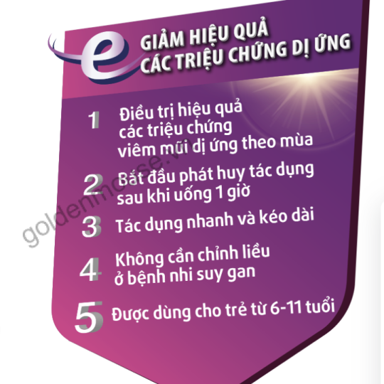 Telfast Kids 30mg trị viêm mũi dị ứng, mày đay cho trẻ em