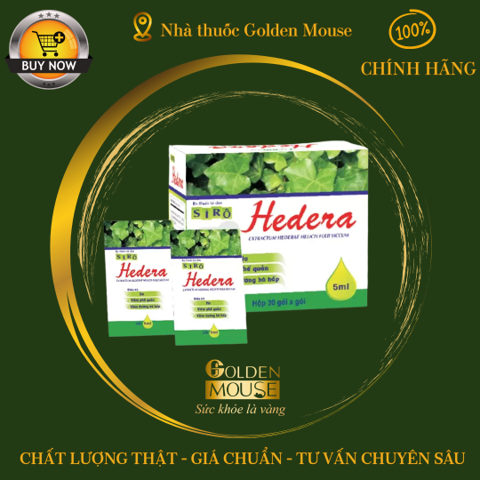 Siro Hedera Tipharco điều trị ho, viêm phế quản, viêm đường hô hấp (30 gói x 5ml)