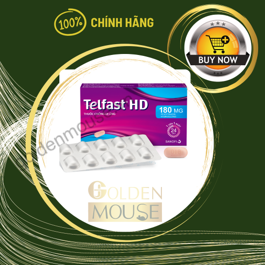 Telfast HD 180mg trị viêm mũi dị ứng, mề đay vô căn mạn tính