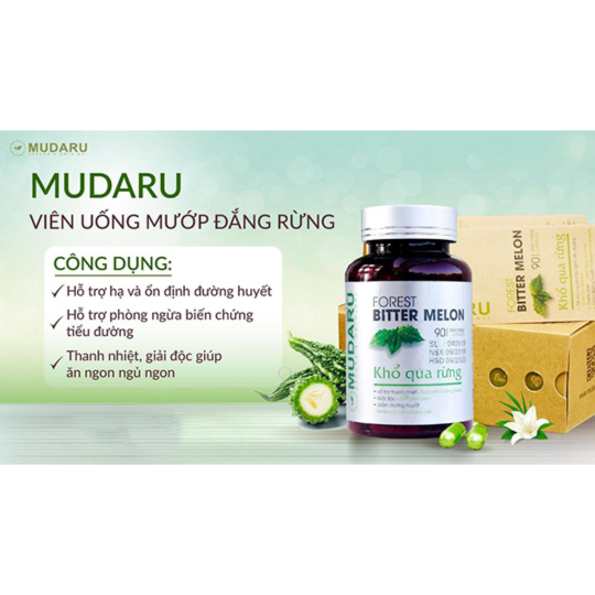 KHỔ QUA RỪNG MUDARU 90 VIÊN