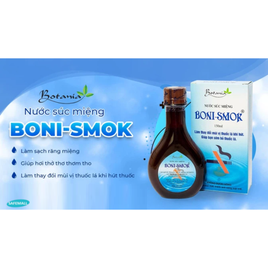 Nước súc miệng cai thuốc lá BONI-SMOK 150mL