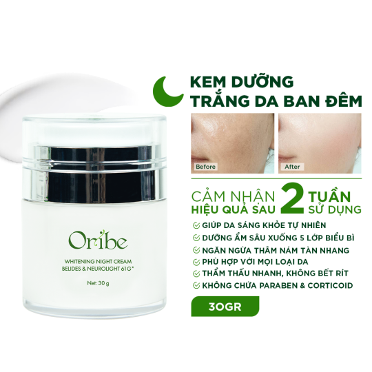 KEM DƯỠNG TRẮNG DA BAN ĐÊM ORIBE 