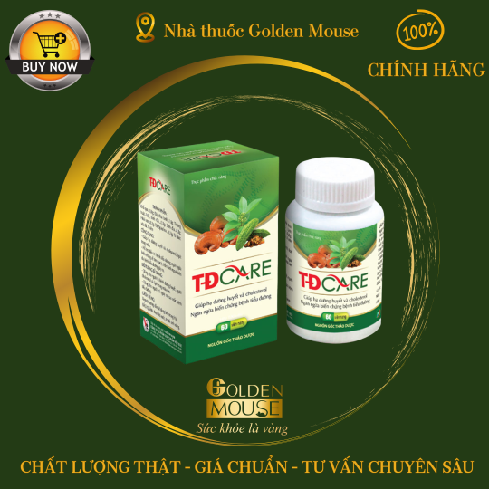Thực phẩm bảo vệ sức khoẻ TĐ Care giúp hạ và duy trì ổn định đường huyết (Hộp 60 Viên)