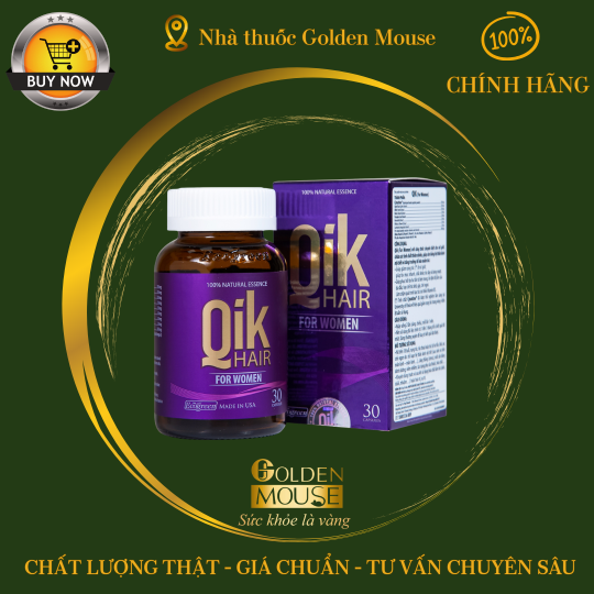 Viên uống Qik Hair for Women giúp kích thích mọc tóc cho nữ, giảm rụng tóc