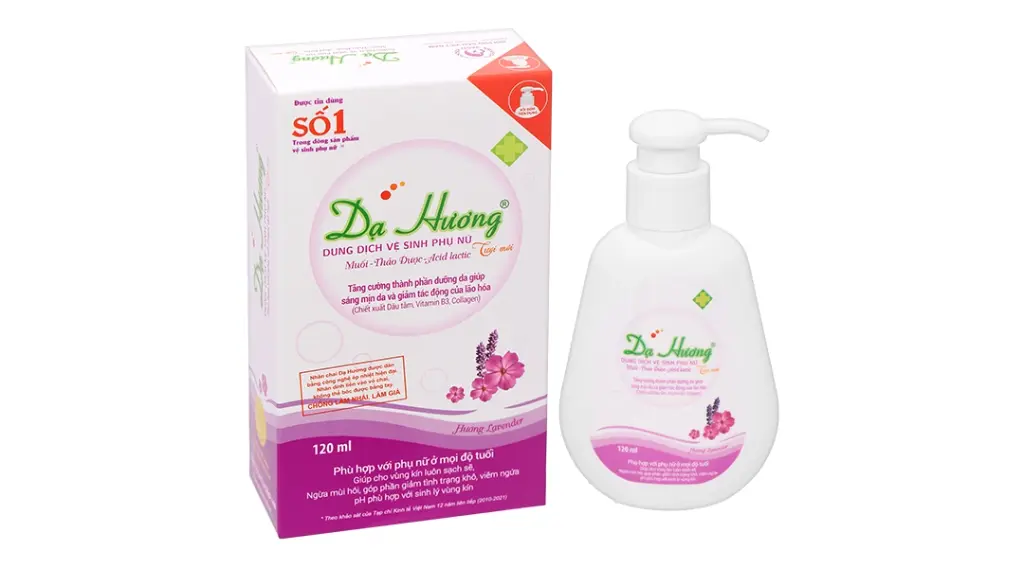 Dung dịch vệ sinh phụ nữ Dạ Hương Lavender 120ml có vòi