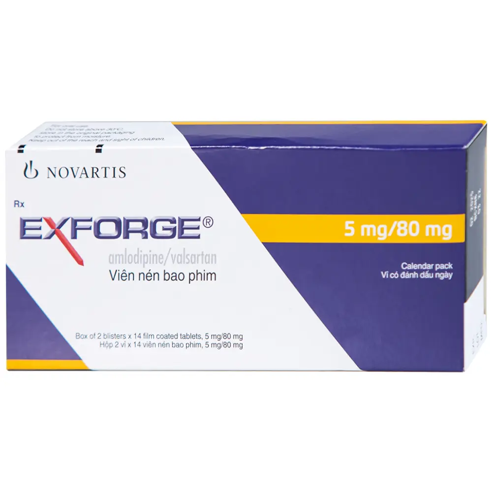 EXFORGE 5mg/80mg H/28v