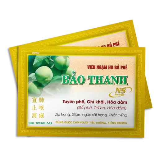 Viên Ngậm BẢO THANH không đường H/20V 5 viên